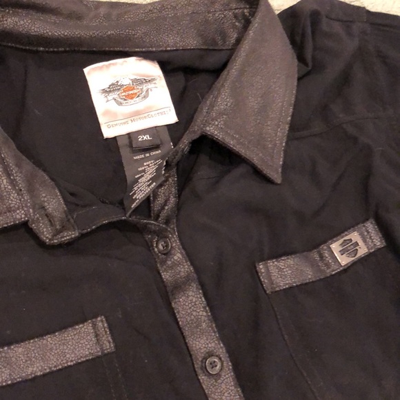 Harley-Davidson long sleeve button up - Picture 2 of 7